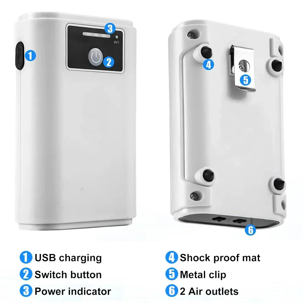 Quiet Oxygen Supply System with 6000mAh Battery – Eco-Friendly Design