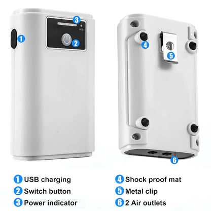 Quiet Oxygen Supply System with 6000mAh Battery – Eco-Friendly Design