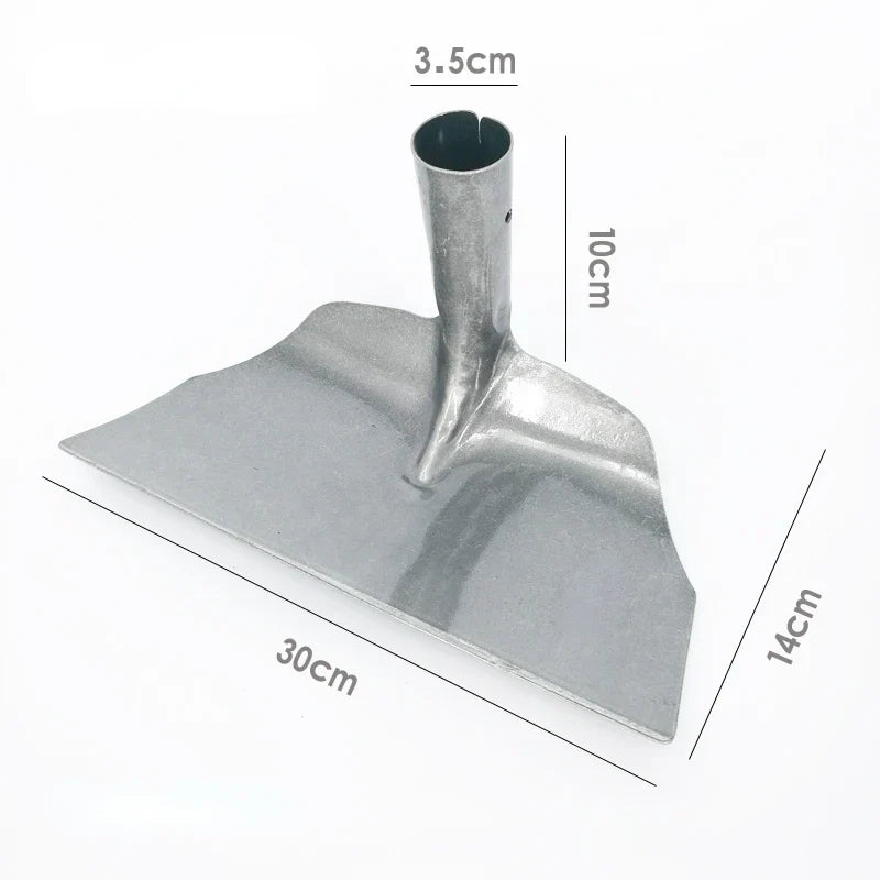 Heavy-Duty Farm Scraper & Snow Shovel | Steel Blade for Manure, Snow & Yard Cleaning