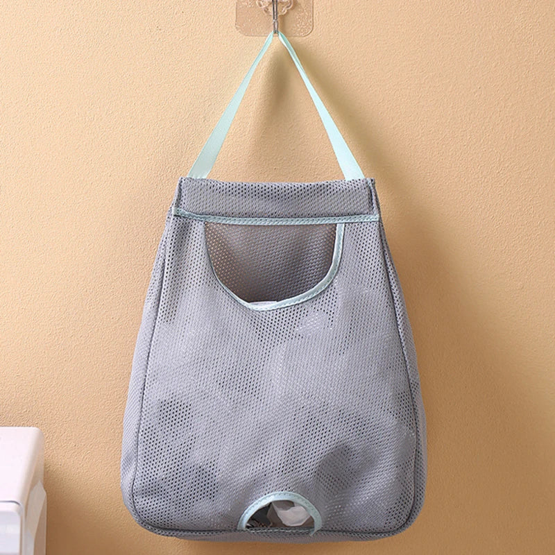 Wall-Mounted Trash Bag Dispenser for Home | Washable Mesh | Sizes 21x25 cm or 33x27 cm