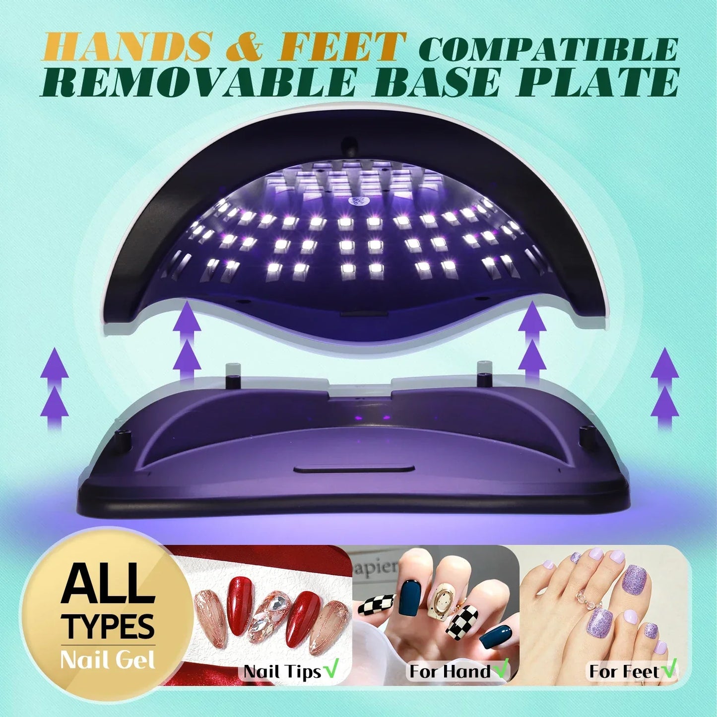 81 LED Nail Lamp | UV/LED | Fast & Painless Nail Drying