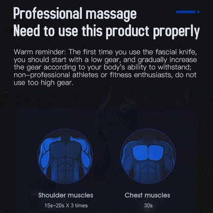 Rechargeable Handheld Muscle Massager with Microcurrent & Vibration – 3 Modes