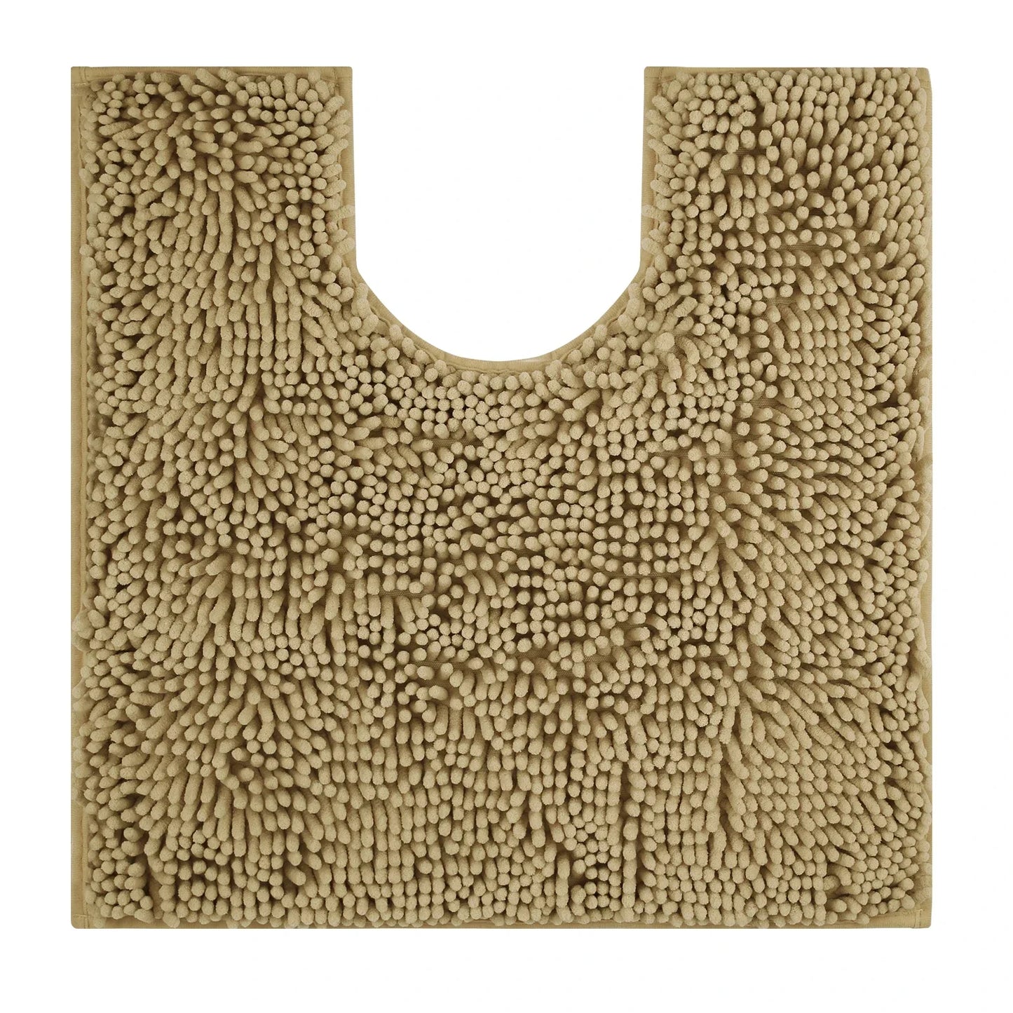 U-Shaped Toilet Mat – Chenille Bath Rug with High Absorbency, Non-Slip, Machine Washable, Soft and Cozy