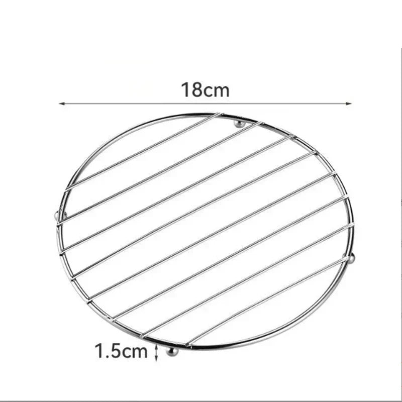 Stainless Steel Heat Resistant Coaster | Insulating | Diameter approx. 120 g