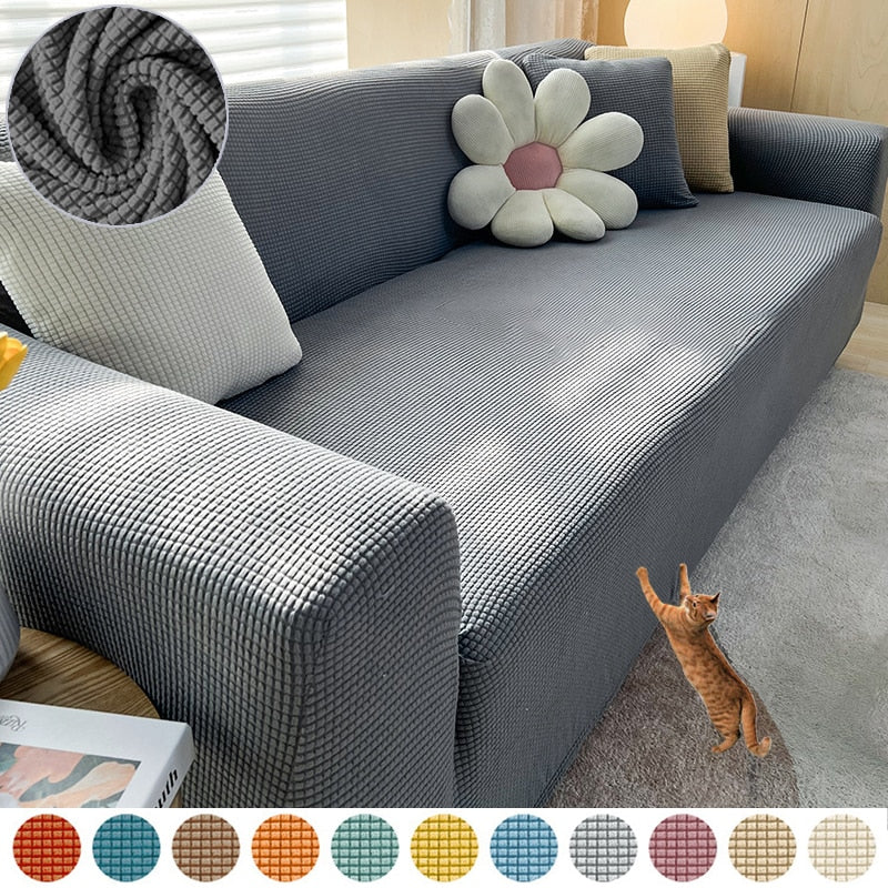 Elastic Sofa Protector Cover – Fits Corner and Standard Sofas