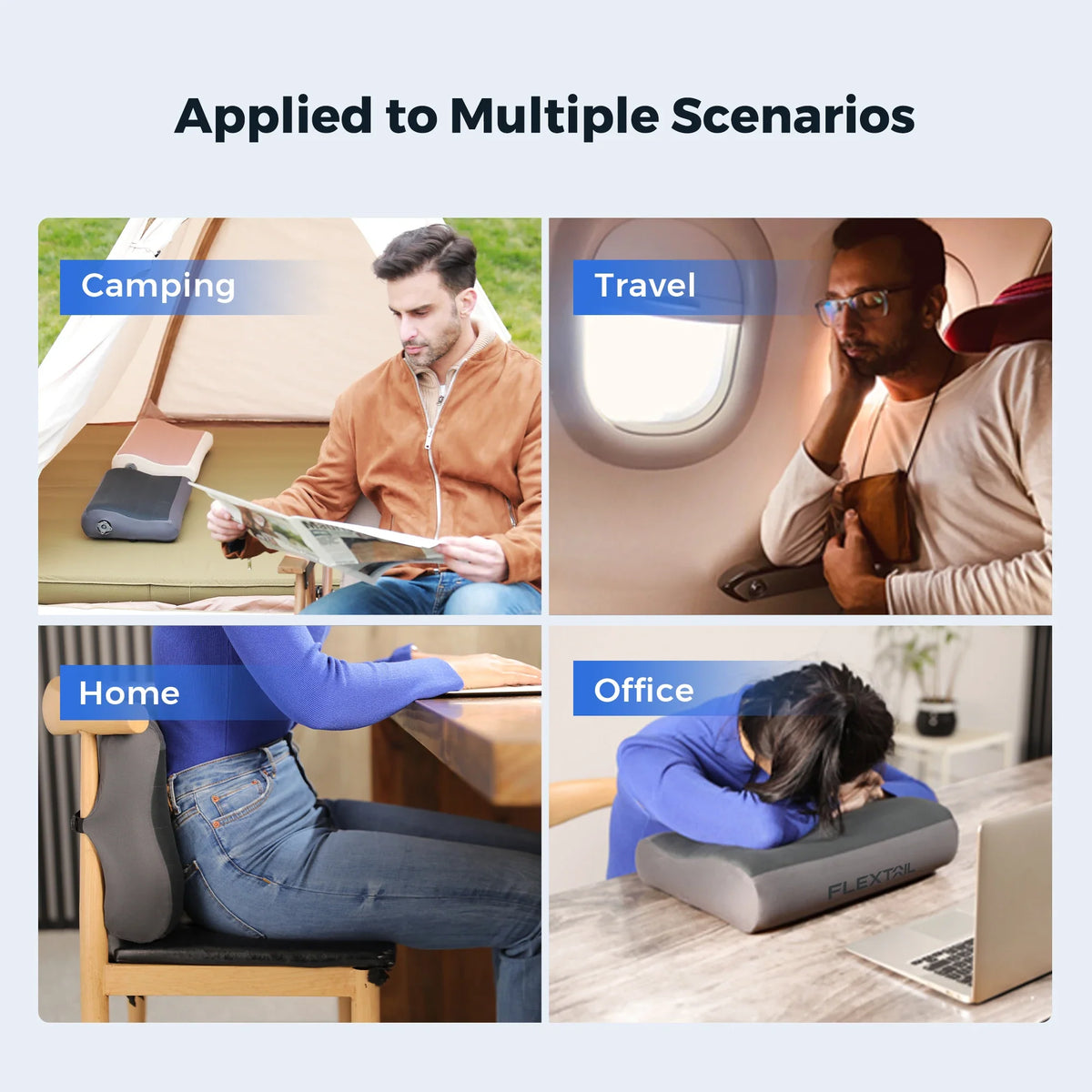 Travel Pillow with Adjustable Height | Ergonomic Neck Support & Compact Design