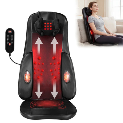 Vibrating Back Cushion with Heat – Full-Body Massager for Chair, Neck, Waist, Hips