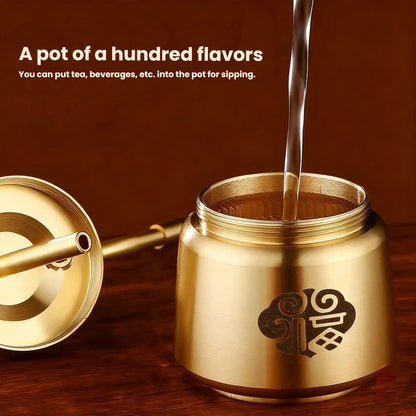 Brass Pipe Incense Burner for Aromatherapy – Artisan Design