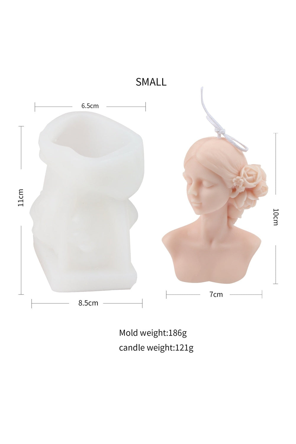Candle in Elegant Shape for Home Decor