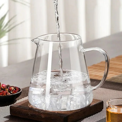 Heat-Resistant Glass Teapot 450ml-950ml with Stainless Steel Infuser for Kung Fu Tea, Puer and Oolong
