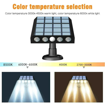 Solar Light with Motion Sensor | 4 LEDs | Weatherproof & Wireless