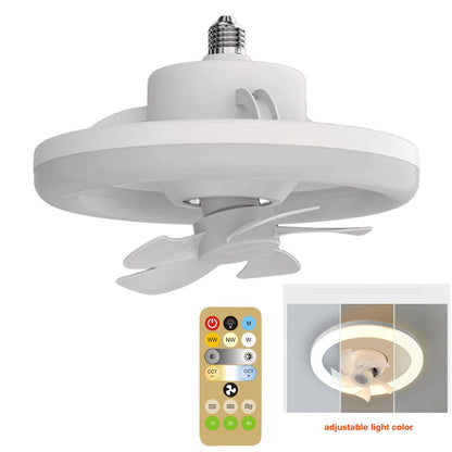 Rotating Ceiling Fan Light with 2-in-1 Design