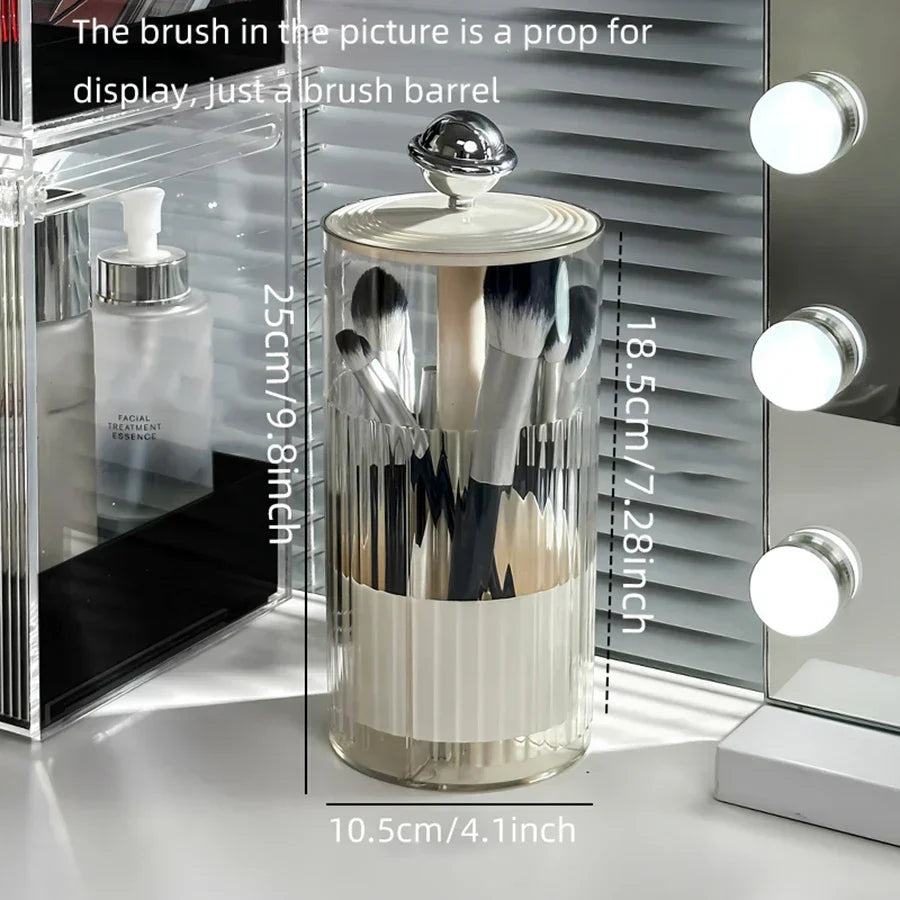Makeup Brush Organizer with Auto Lift Feature