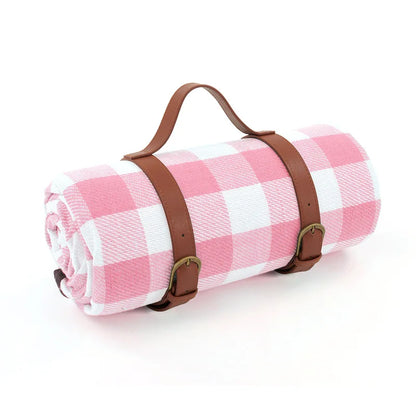 Waterproof Picnic Blanket with Carry Strap – Foldable NovaPlaid Design