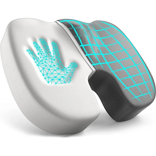 Ergonomic Seat Cushion with U-Shaped Cutout | Memory Foam Office Pillow with Washable Cover