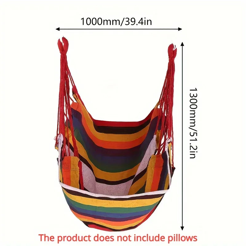 Foldable Hammock Chair for Outdoor Use | Stable & Non-Slip | Canvas Swing Seat
