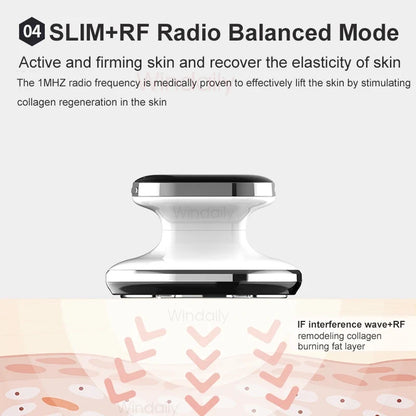 Wireless Body Massager with EMS, Vibration Features & 4 LED Colors
