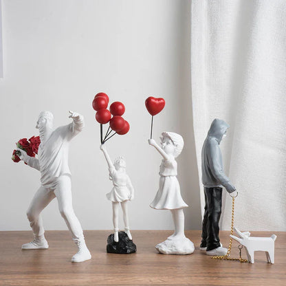 Sculpture Collection Inspired by Banksy Art