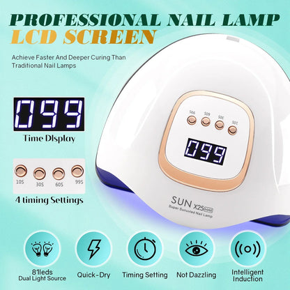 81 LED Nail Lamp | UV/LED | Fast & Painless Nail Drying