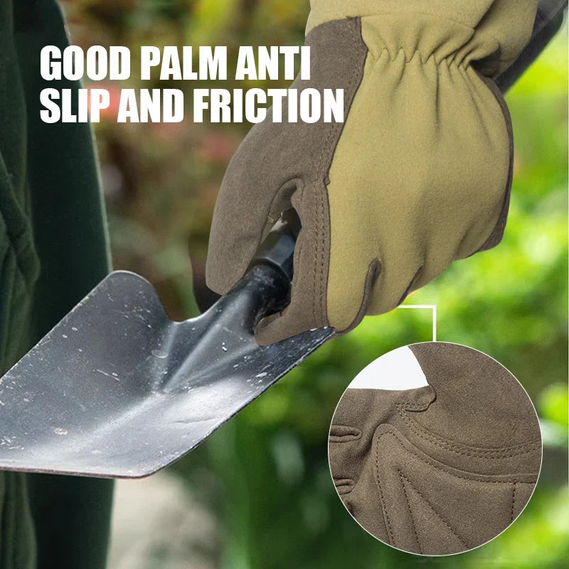 Breathable Thorn-Proof Gloves for Gardeners - Durable Microfiber Leather