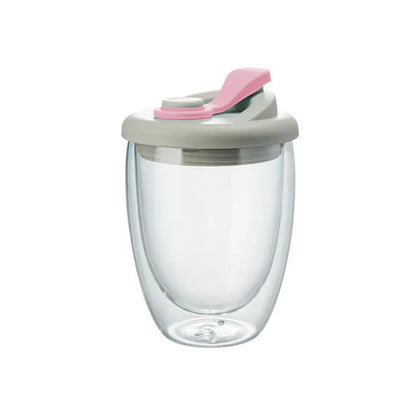 Transparent Double Wall Glass Mug – Leak-Proof Design