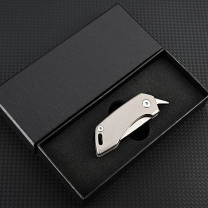 Titanium Alloy Keychain Knife - Compact Bag Tool