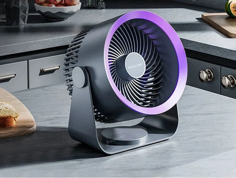 Wireless USB-C Fan for Wall and Desktop – Quiet Operation with 3 Speeds