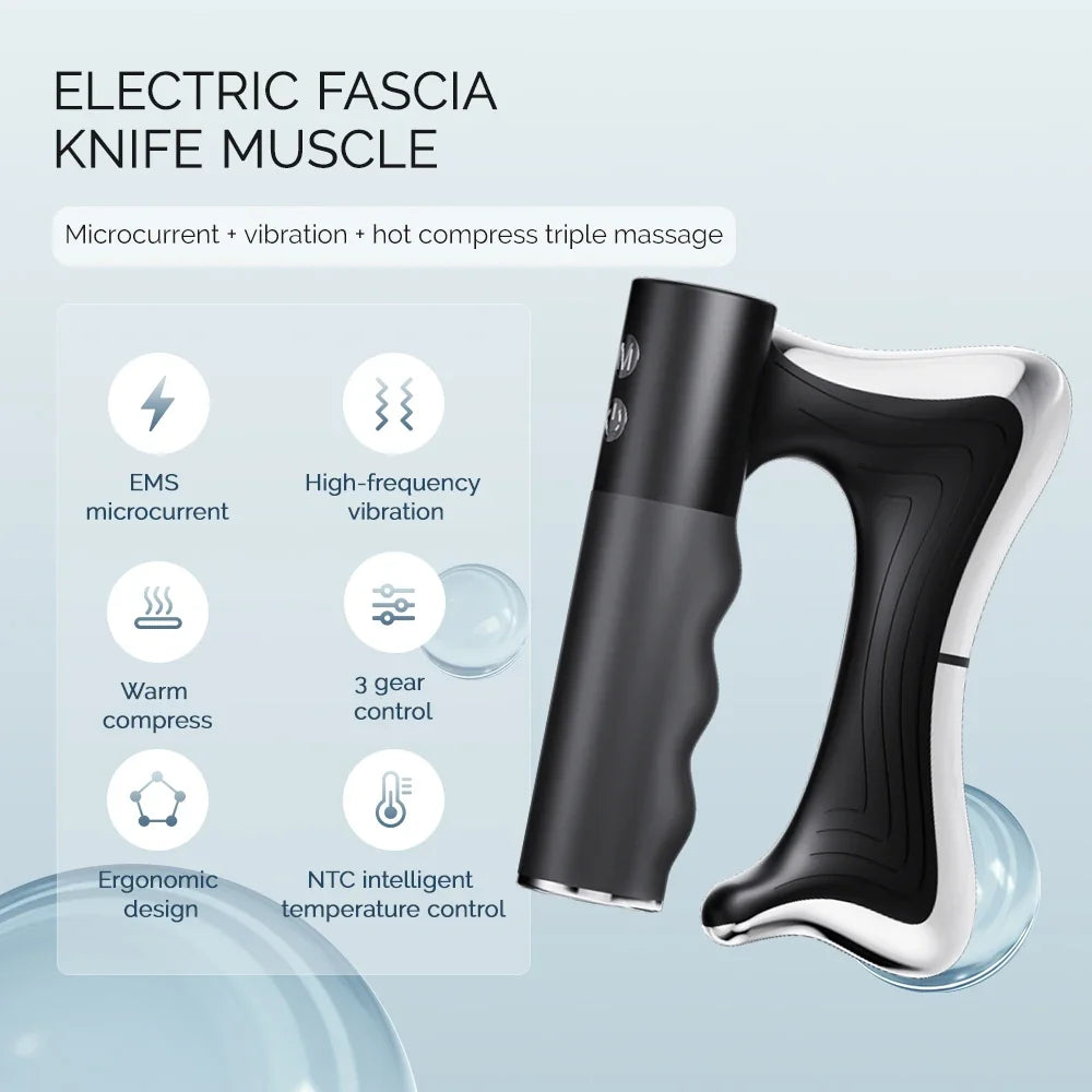 Electric Muscle Massager with Heat, Vibration, and Adjustable Temperature
