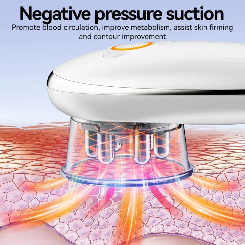 Electric Suction Cupping Massager for Face and Body with Gua Sha & Adjustable Strength