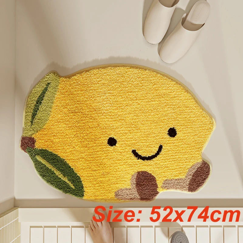 Cheerful Fruit-Themed Play Mat