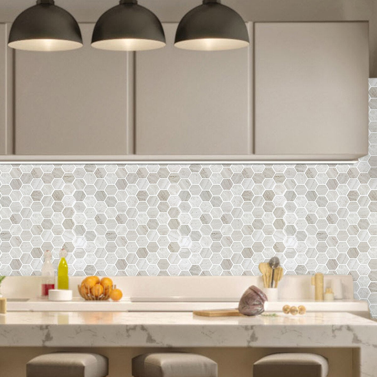 Stylish 3D Hexagonal Wall Decals for Modern Spaces