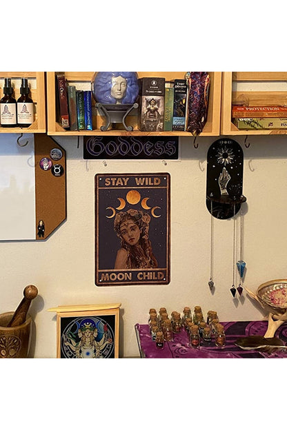 Hanging Black Shelf Unit for Wall Storage