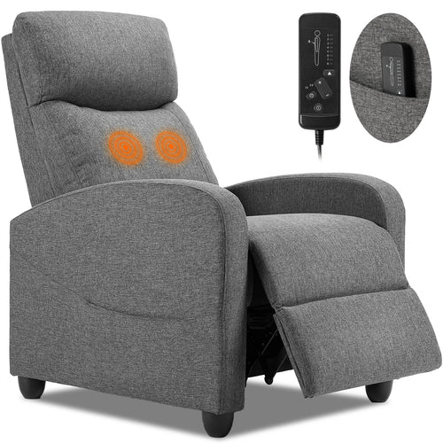 Reclining Massage Chair with Dual Lumbar Support | 8 Settings, 3 Levels, 90°–160° Angle, Footrest & 275 lb Weight Limit