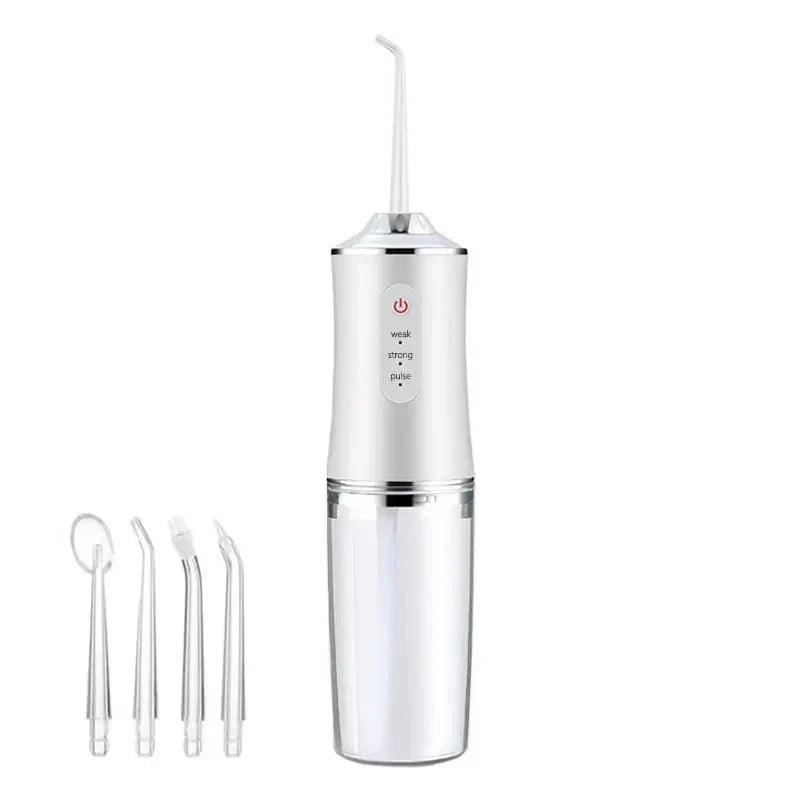 Portable Water Flosser with Four Replaceable Tips for Travel
