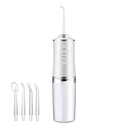 Portable Water Flosser with Four Replaceable Tips for Travel