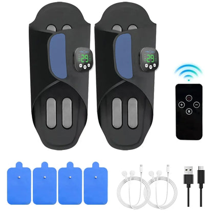 Remote-Controlled Foot Massaging Slippers – 10 Modes, 29 Intensities, 4 Pads, USB-C Rechargeable
