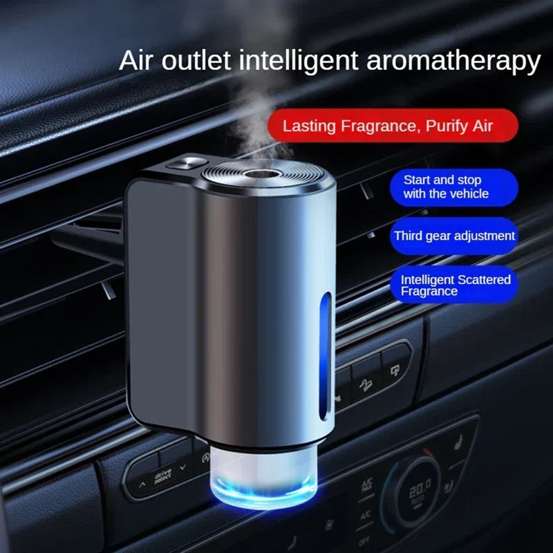Sleek Car Aromatherapy Diffuser – Smart Fragrance Control