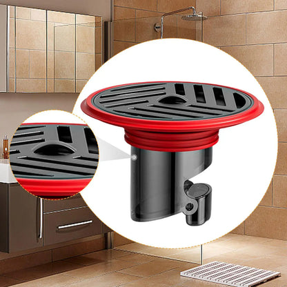 Compact Floor Drain with Backflow Protection – Stainless Steel & Silicone for Bathroom, Shower, and Kitchen