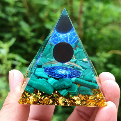 Amethyst Pendulum Orgonite Pyramid – Energy, Protection, Decoration