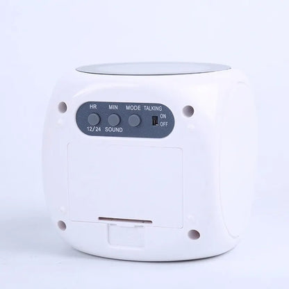 LED Display Alarm Clock with Dual Alarms and Temperature Projection