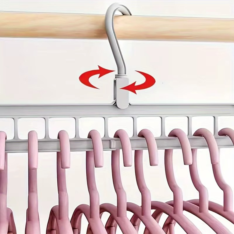 Space-Saving 360° Rotating Hangers - Set of 4