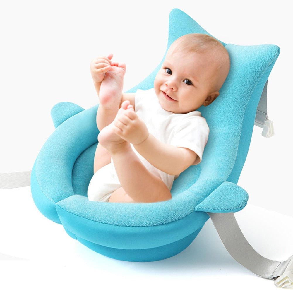 Safe & Cozy Baby Bathtub with Support Cushion