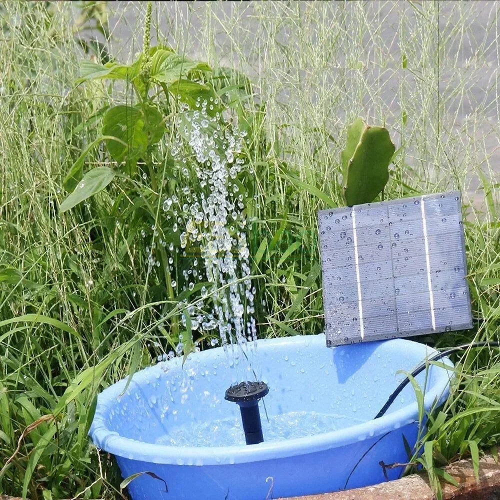 Solar-Powered Mini Fountain - Versatile 1.2W Water Feature