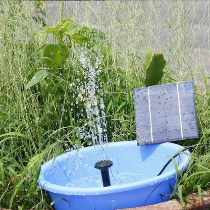 Solar-Powered Mini Fountain - Versatile 1.2W Water Feature