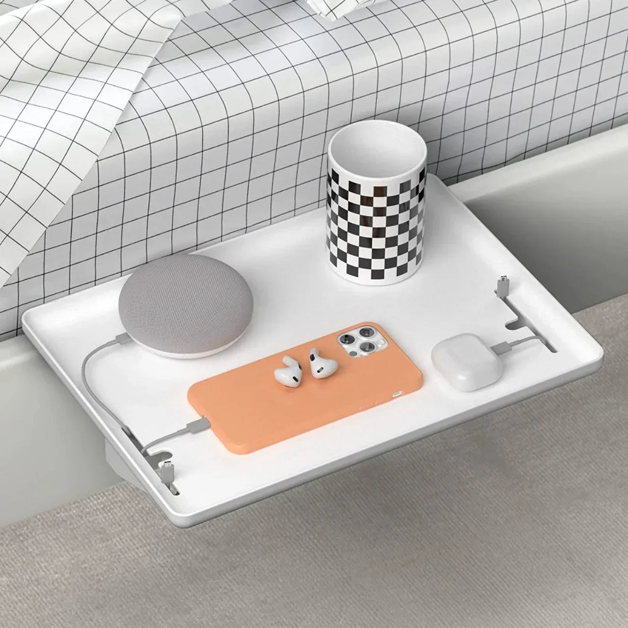 Bedside Shelf Without Nightstand | Sturdy, Non-Slip & Tool-Free | Bedroom & Loft Bed