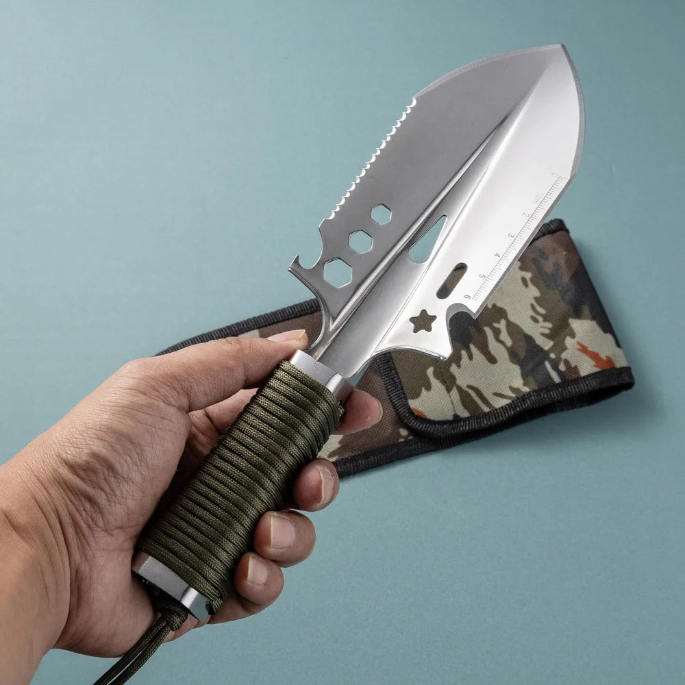Stainless Steel Folding Shovel – Compact & Portable Tool for Camping and Gardening