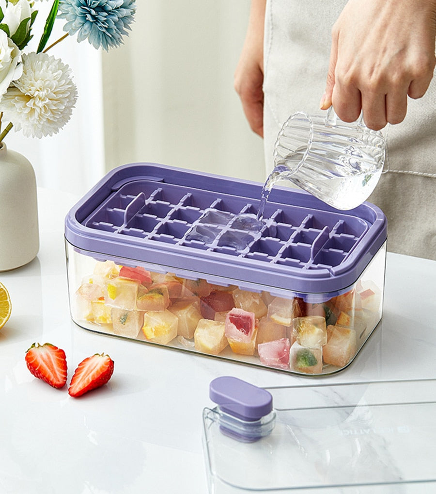 One-Touch Ice Cube Maker for Instant Chilling