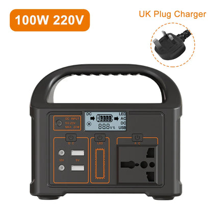100W Portable Power Station with 24,000mAh LiFePO4 Battery