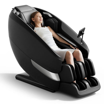 Full Body Massage Chair with 18 Rollers, 24 Airbags, Heat & Bluetooth