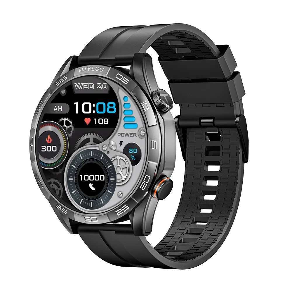Smartwatch with 1.58" AMOLED Screen, Bluetooth Calling, 100+ Sports Modes & 24-Hour Health Tracking